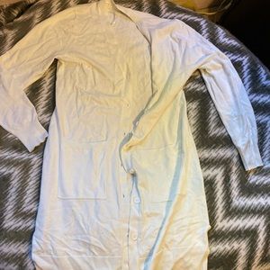 Long White Cardigan